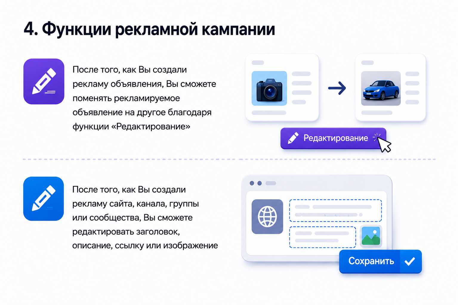 Управление кампанией
